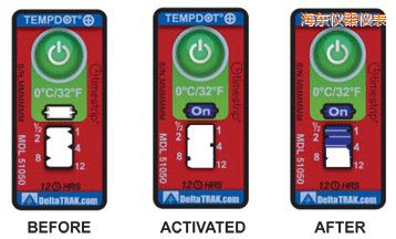 海東溫度指示標(biāo)簽 累計上升時間/溫度的標(biāo)簽